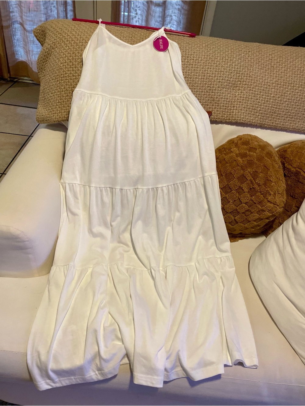 Alife White Tiered Womens Sundress